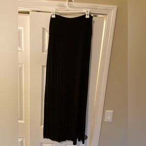 Gap Body black maxi skirt size small, like new. Folded waist band